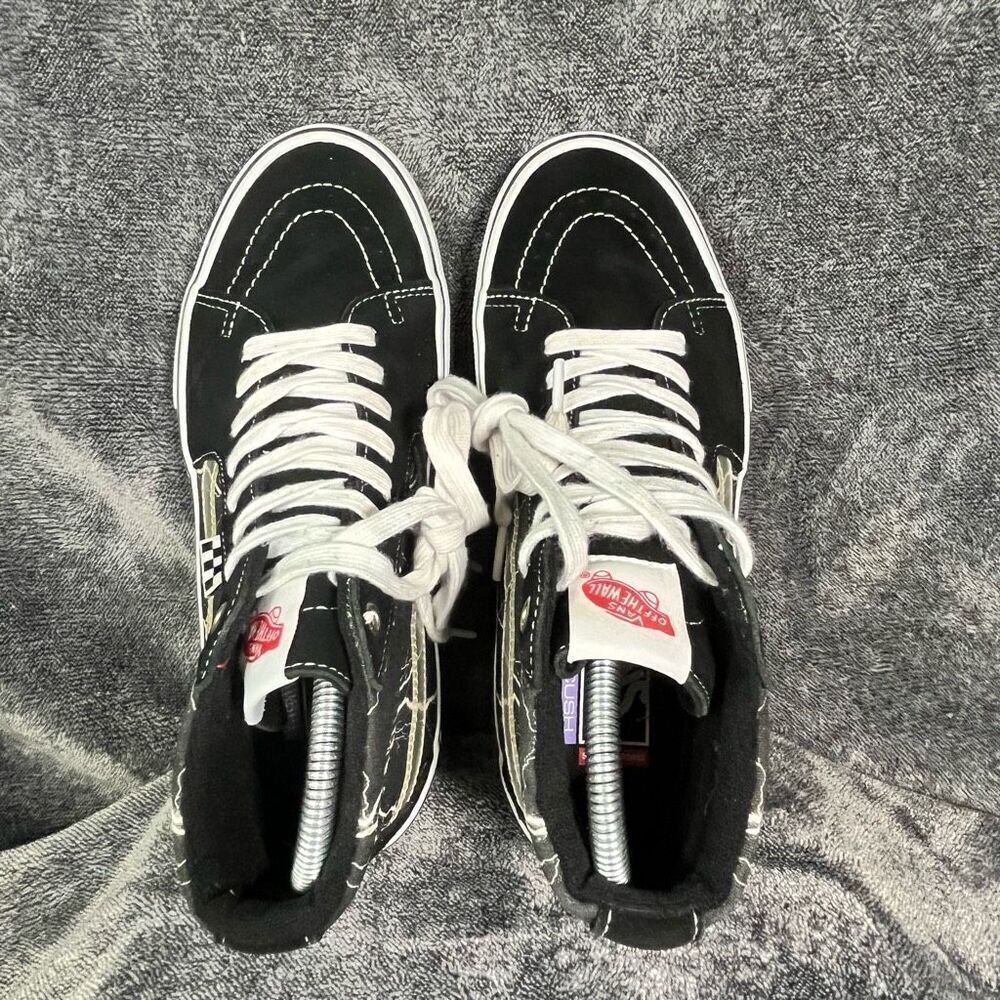 Vans x Primitive Skate Sk8-Hi Black Skate Shoes Men’s 7.5 - Picture 5 of 8